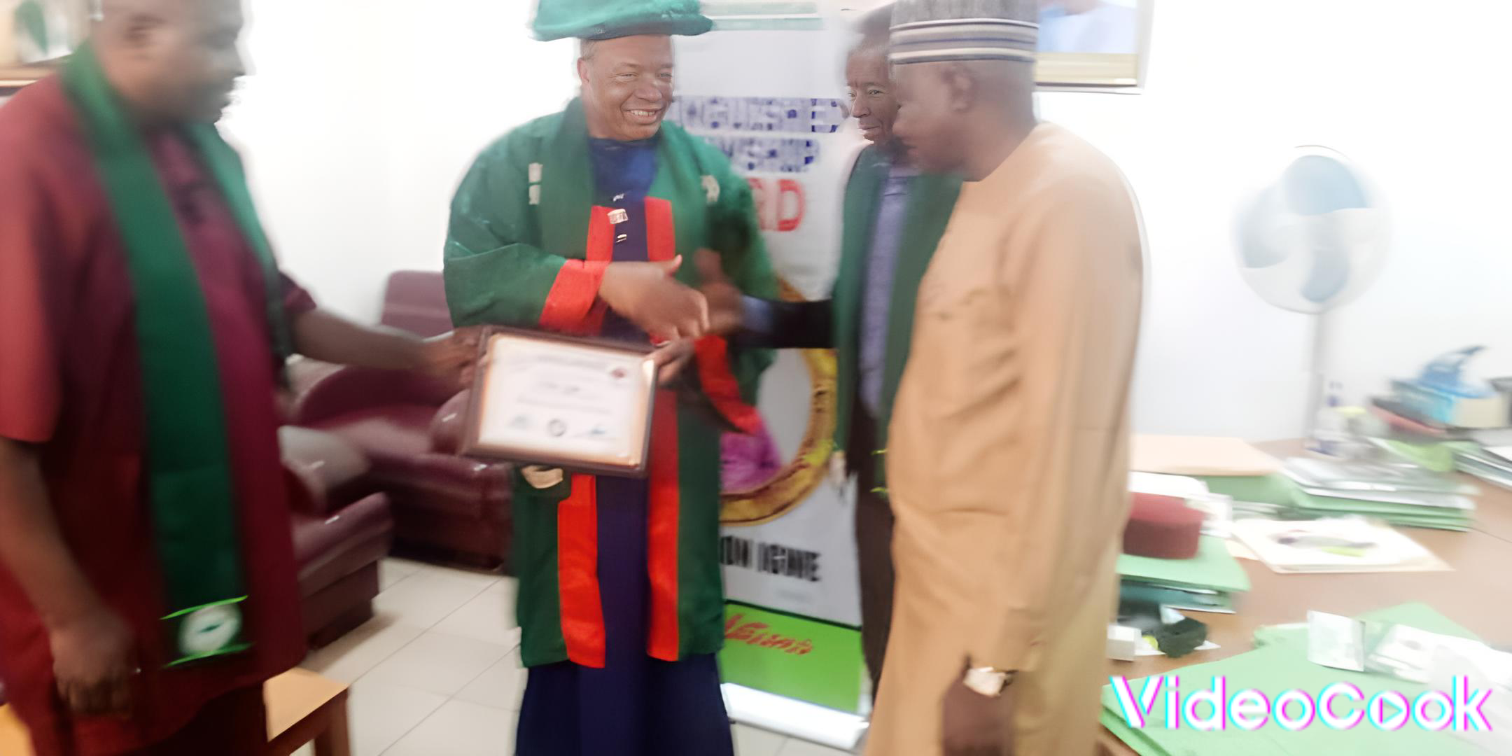 ENVIRONMENTAL MANAGEMENT AND DISASTER RISK REDUCTION INSTITUTE HONOURS CLINTON IGWE, DIRECTOR, ECOLOGICAL PROJECT OFFICE WITH DISTINGUISHED FELLOWSHIP AWARD.